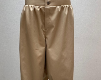 New adult Renaissance Medieval colonial Elizabethan Revolutionary Cosplay buccaneer tan pirate pants breeches slops costume size X large