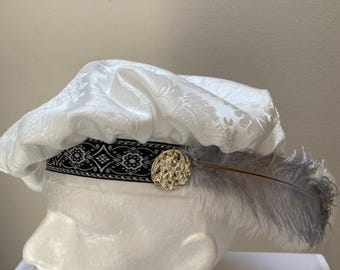 Cappello Medievale Tudor Per Costumi Rinascimentali - Berretto Piatto Per Feste E Cosplay - Foto 4