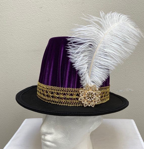 Royal Landon Elegant Purple Feathered Hat - New il_1080xN.2311782294_k124.jpg main image 2