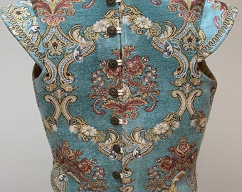 New men's Renaissance, Medieval, Tudor Elizabethan Royal Jerkin Vest jacket costume Cosplay