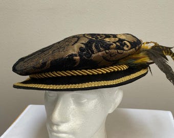 Novo chapéu flexível de aba macia para adulto, estilo Renascentista Medieval Tudor, para cosplay.