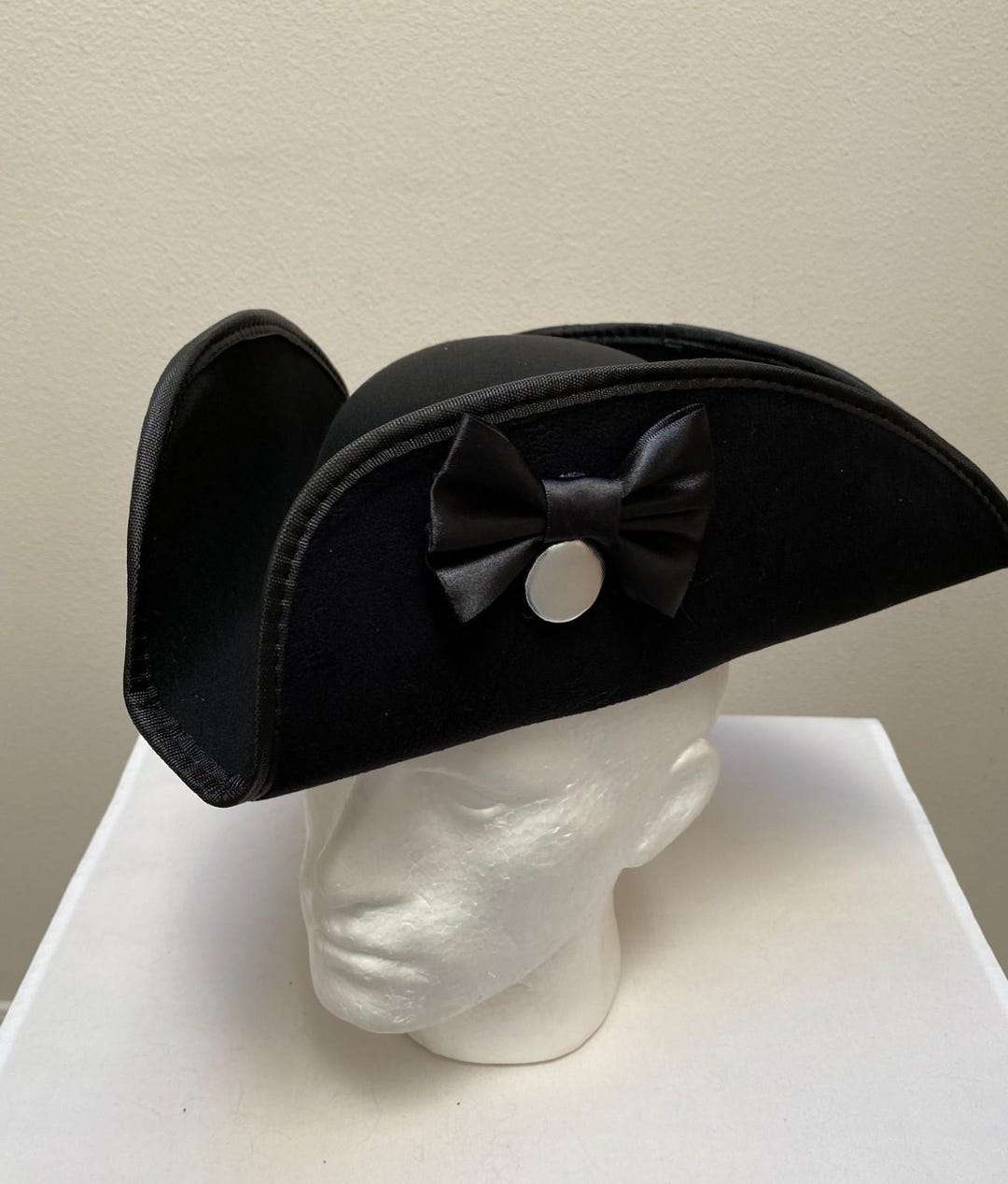 Adult Revolutionary George Washington Tricorn Colonial Men's Black Hat ...