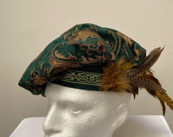 Neue Erwachsene professionelle Qualität Renaissance Mittelalter Tudor grün Pirat Muffin Dichter Floppy Hut Kostüm Cosplay