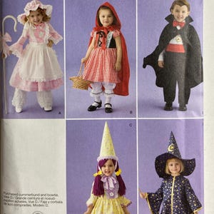 Nieuw ongesneden eenvoud 2571 naaipatroon Halloween-kleuterkostuums maat 1/2 tot maat 4