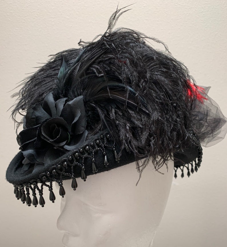 New Edwardian Elizabethan Victorian cosplay womens hat cap costume