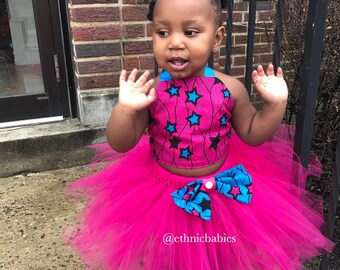 Animal print Tutu African fabric Tutu skirttutu dressethnic tutu Tutustutu skirtsBirthday dressFlower girl dress