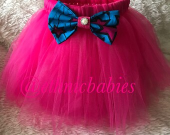 Animal print Tutu African fabric Tutu skirttutu dressethnic tutu Tutustutu skirtsBirthday dressFlower girl dress