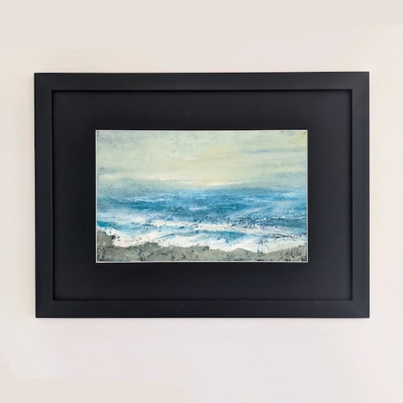 2021 "The Wave" original oil painting on canvas 55x34 cm by Karolina Bożena Urbańska