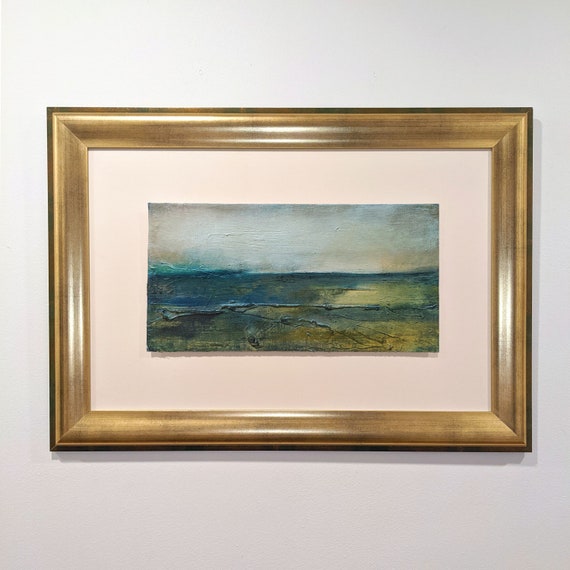 2022 "The Earth" oil painting by Karolina Bożenna Urbańska 49x68 cm framed