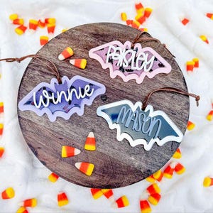 Boo Basket Tag, Halloween Basket Tag, Acrylic 3D Candy Corn Tag, Personalized Boo Basket Tag, Custom Halloween Tag, Spooky Season Tag