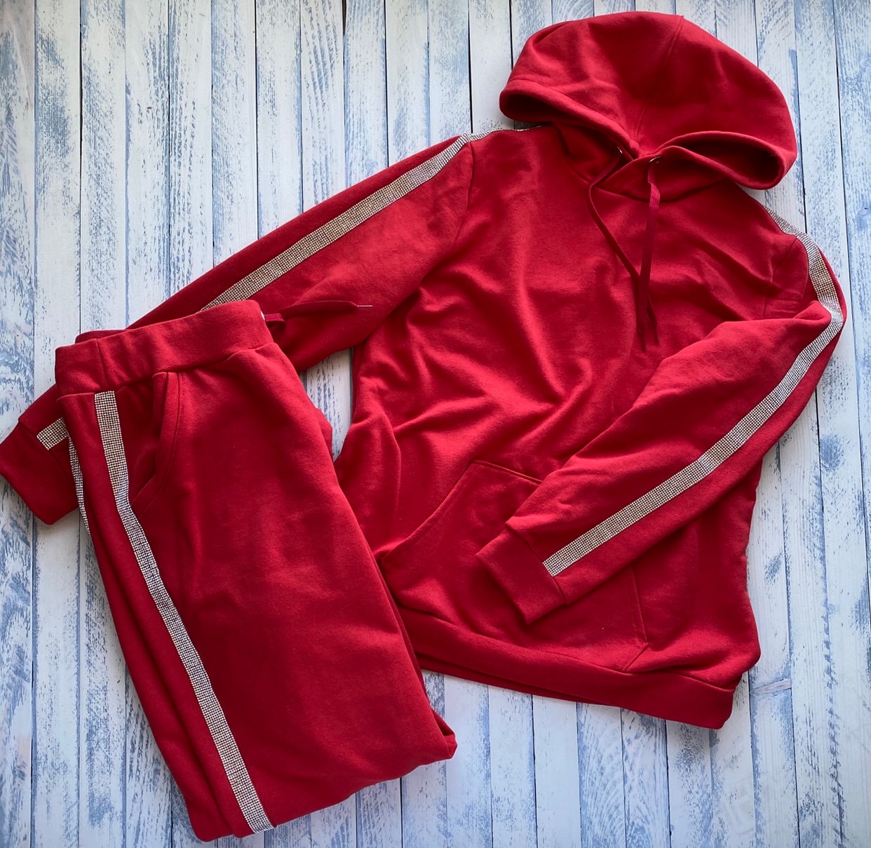 Women's Rhinestone Tracksuit Sportswear Sports Style Etsy