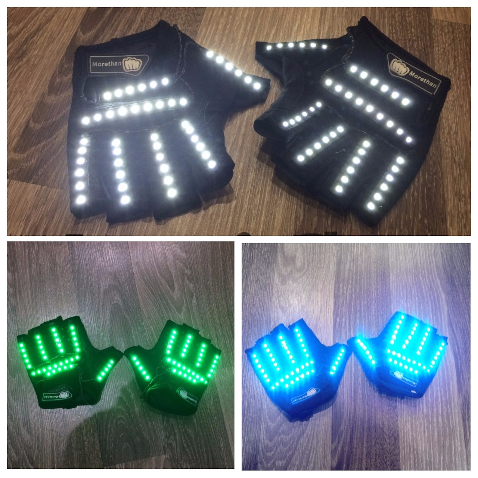 Led Gloves Rave Gloves Party Gloves Led Costumes Rave Etsy