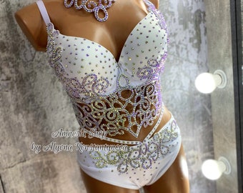 Exotic Dance Costume - Women Sexy Set - Belly Dance Costume - Dance Wear - Festival Costume - Sexy Bikini - Rave Clothing - Fashion Dress