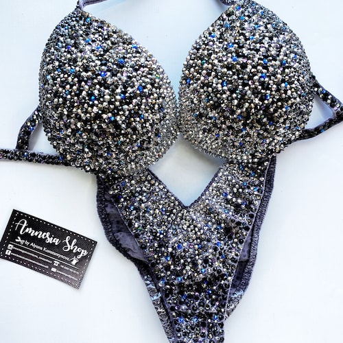 Competition Bikini Set Rhinestone Fitness NPC IFBB Etsy