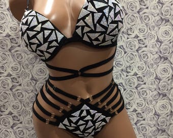 Exotische Dancewear, Sexy Dancewear, Stripper Kleding, Festival Kleding, Sexy Lingerie, Sexy Kostuum, Rave Outfit, Rave Kleding, Edc Outfits