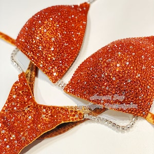 Competition Set - Rhinestone Fitness - NPC - IFBB - WBFF - Figure Competition Suit - Posing Suit - Sw Bodybuilding