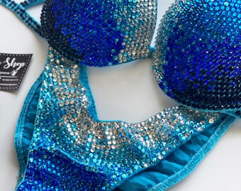 【競技用】ビキニ ラインストーン 競技用ビキニセット - ラインストーンフィットネス - IFBB