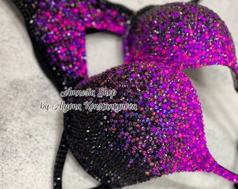 Neon Pink Fitness Bikini, Competition Set, Bikini Suit, Competition Bikini, Sexy Costume, Preciosa Fitness Competition Bikini, Figure Bikini