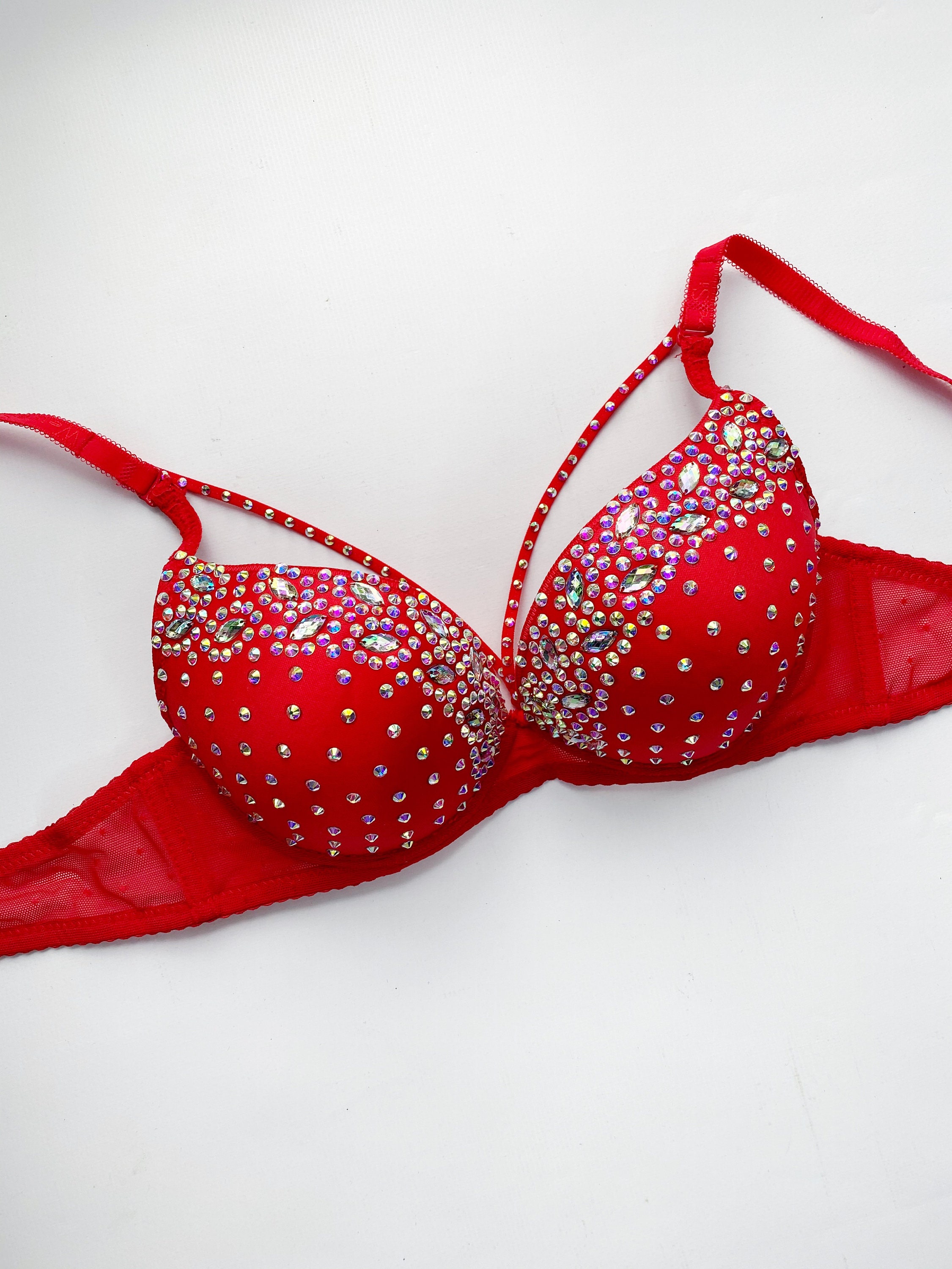 Sexy Bra Bra Rhinestones Rave Bra Party Bra Sexy Women Etsy