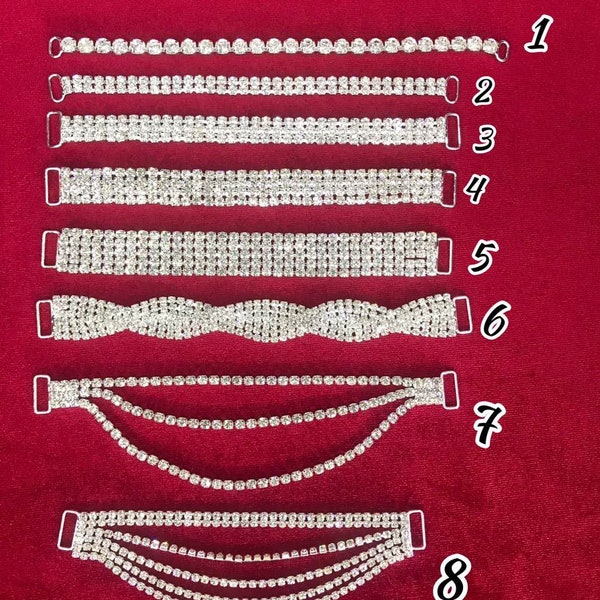 Connectors For Bikini - Crystal Rhinestone Bikini Connector - Jewelry NPC IFBB Competition Bikini - Set Connectors - Competition Bikini