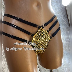 Sexy Bottoms, Sexy Bikini, Handmade Bottoms, Brazilian Bikini, Women Bottoms, Sequins Bottoms, Micro Bikini, G-String, Thong Bikini, Exotic image 1