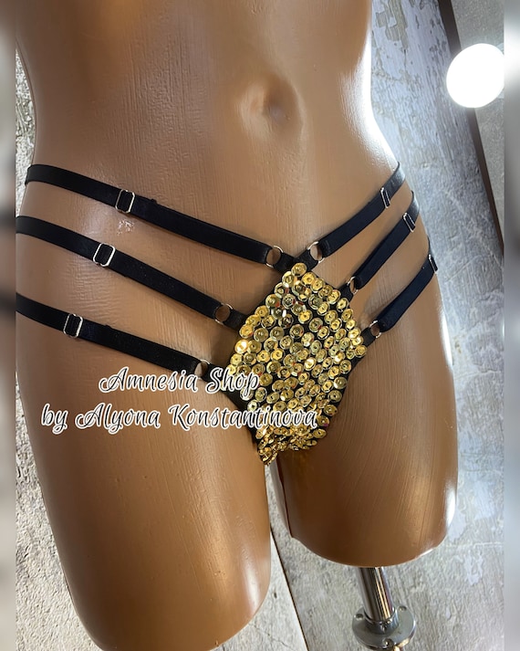 Sexy Bottoms, Sexy Bikini, Handmade Bottoms, Brazilian Bikini, Women Bottoms, Sequins Bottoms, Micro Bikini, G-String, Thong Bikini, Exotic