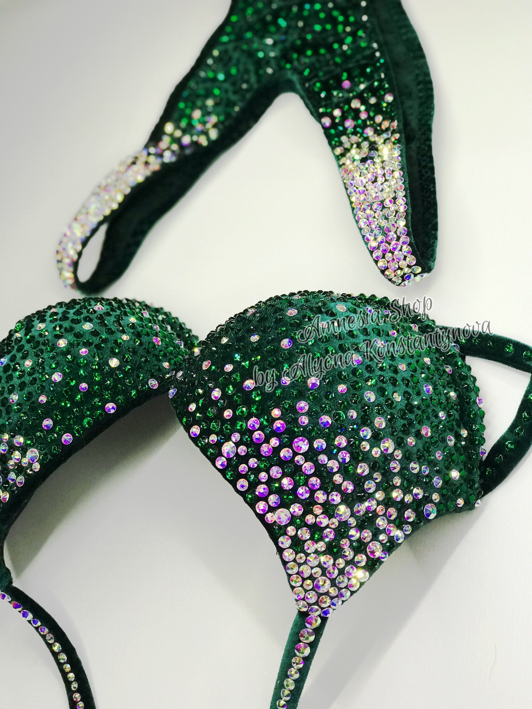 Green Bikini Fitness Bikini IFBB Competition Bikini Etsy