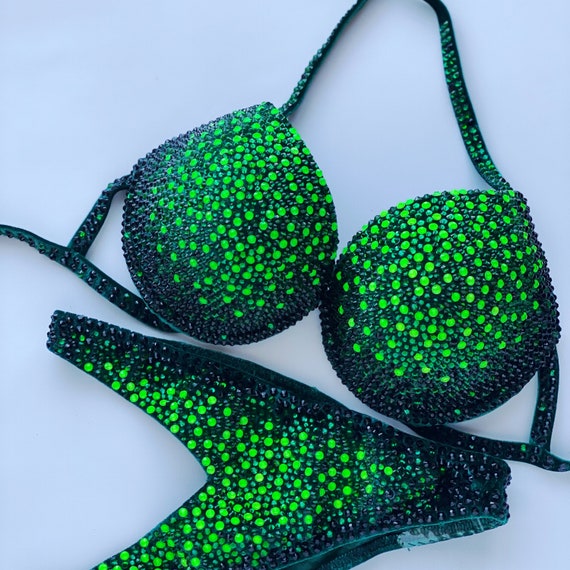 Red Wellness NPC Bikini for Women by Vicky Ross Fit NPC Posing Bikini