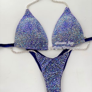 Competition Set - Rhinestone Fitness - NPC - IFBB - WBFF - Figure Competition Suit - Posing Suit - Sw Bodybuilding - Fitness Bikini Suit