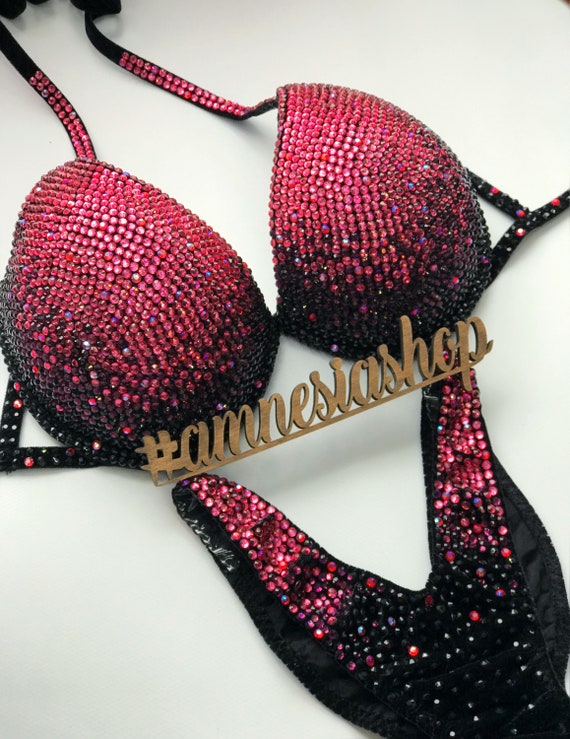 Custom Bikini Suit - Bikini Gradient - Competition Bikini - Bikini Suit - IFBB Bikini Suit - Clothing Bikini - Posing Bikini - Wellness Suit