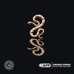 Peoples Jewelry - Threadless Snake - 14kt Yellow and Rose Gold End