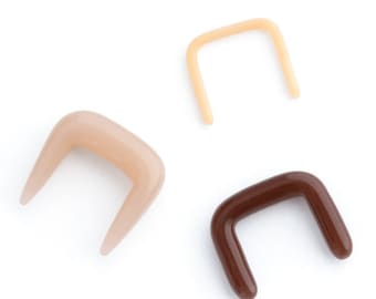 Gorilla Glass Skin Tone Color Septum Retainers - priced per piece