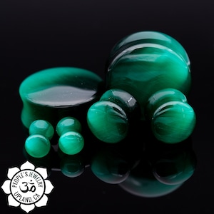 Peoples Jewelry - Cats Eye Double Flare Plugs - 4 colors - Priced per pair