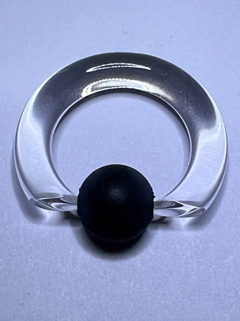 Gorilla Glass SIMPLE CAPTIVE BEAD taper Rings priced per pair Crystal