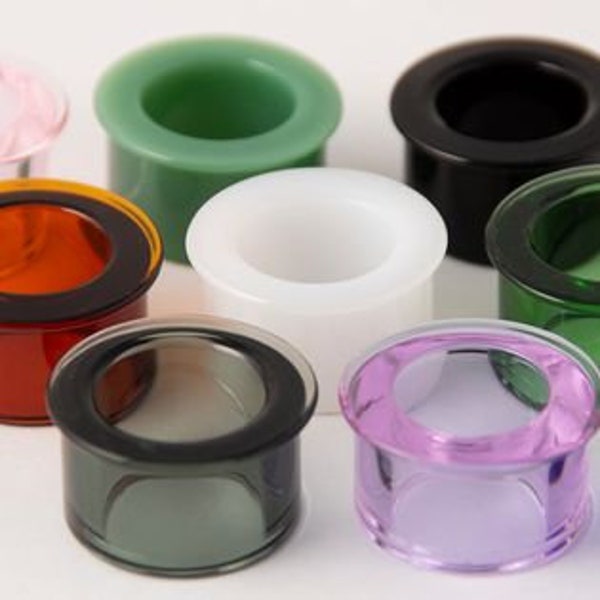 Gorilla Glass Bullet Hole Eyelets 8g(3mm) - 10mm - priced per pair.