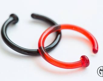 Retenedores para piercings nasales de Gorilla Glass - precio por unidad. *Stock limitado*