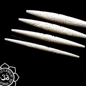 Peoples Jewelry - Carved Horn or Bone Spike - Wind - Priced Per Piece