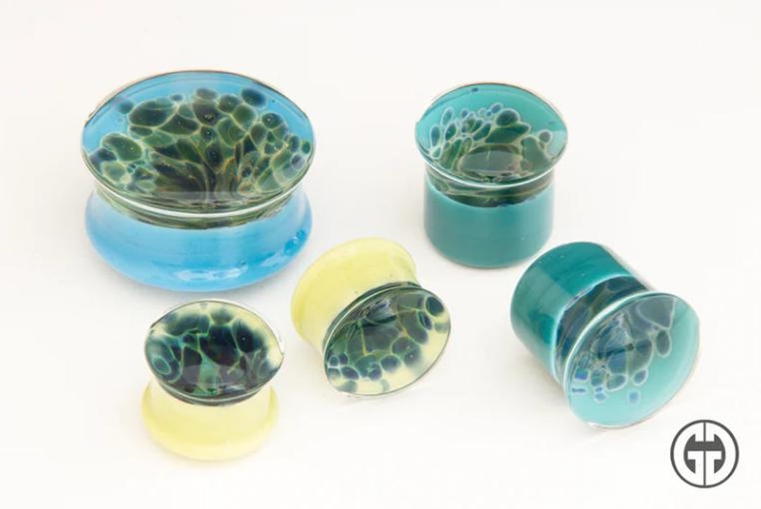 Gorilla Glass Atlantis プラグ - シングルフレア、シリコン O リング