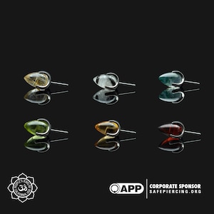 Peoples Jewelry - Prong Set Natural Stone Bullets - Threadless and Threaded