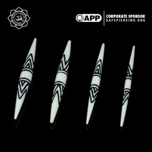 Peoples Jewelry - Suku Spikes - horn or bone - priced per piece.