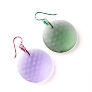 Gorilla Glass - Solid Eclipse Martele Earrings - priced per pair