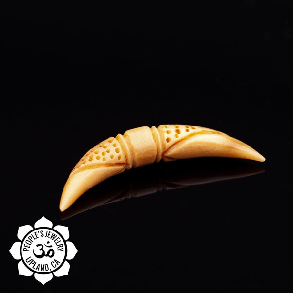 Peoples Jewelry - Tagua Nut Carved Septum Tusk