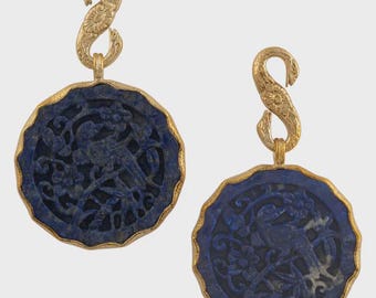 Lapis Disc Dangles od Diablo Organics
