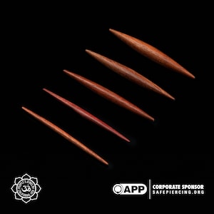 Peoples Jewelry - Light Bloodwood Spikes - Priced per piece