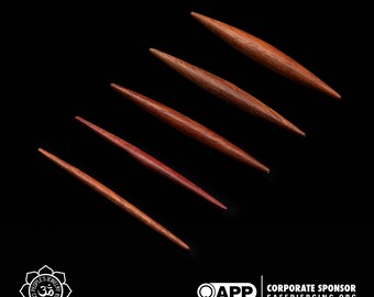 Peoples Jewelry - Light Bloodwood Spikes - Priced per piece