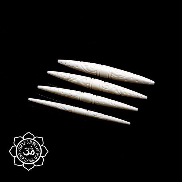 Peoples Jewelry - Carved Horn or Bone Spike - Wind - Priced Per Piece