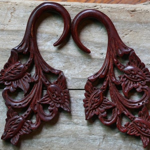 Peoples Jewelry - Bloodwood Hanging Design priced per pair.