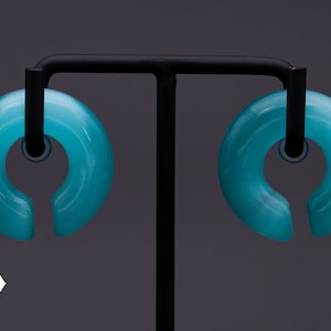 Peoples Jewelry - Stone Hoops Ear Weights. 4 materials