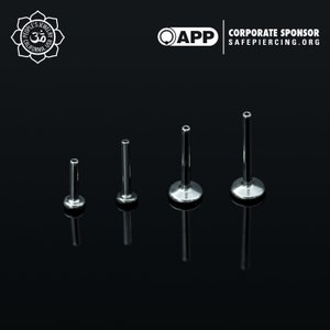 People's Jewelry - Threadless – 18g Titanium Labret Posts