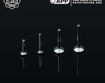 People&#39;s Jewelry - Threadless – 18g Titanium Labret Posts